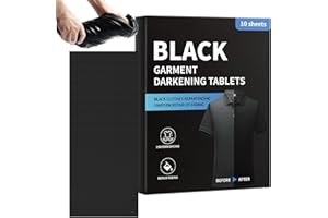 Laundry Color Catcher Sheets, 10 Count Darkening Cleaner, Restores Rich Black, Black Clothing Color Restorer, Mighty Blacks L