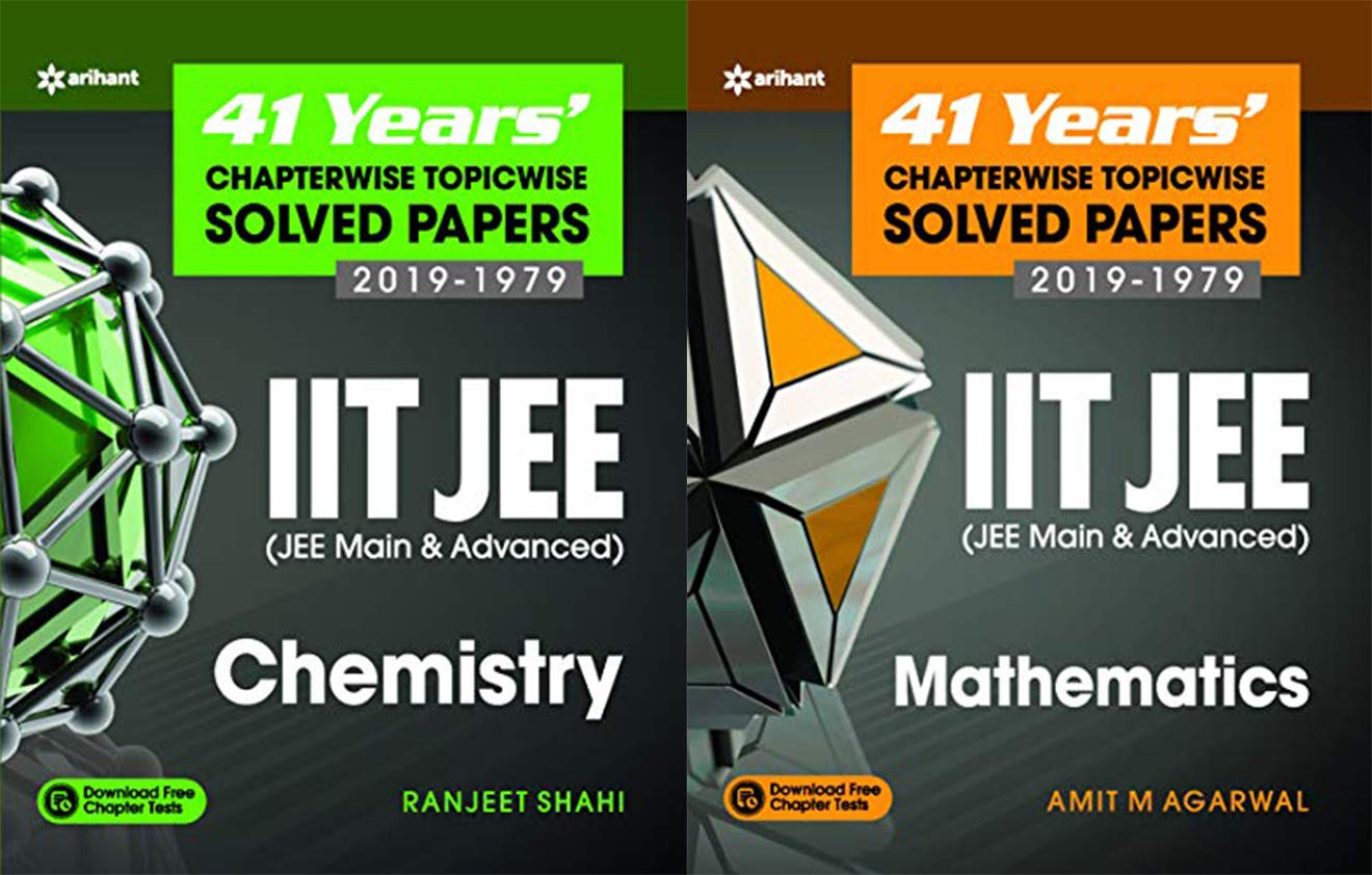 Mathematics and Chemistry 41 Years Chapterwise Topicwise Solved Papers Combo (Best for JEE Mains and Advanced) by Arihant [Paperback] Amit M. Agarwal; Ranjeet Shahi and Fastbook Library