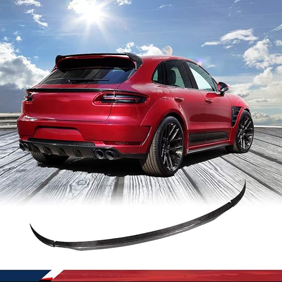Karbonfaser hinten mitte Spoiler für Macan 20142016 Amazon.de Auto
