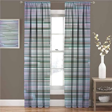 Amazon.com: Minimalist Blackout Curtains Mixed Parallel Flat Lines