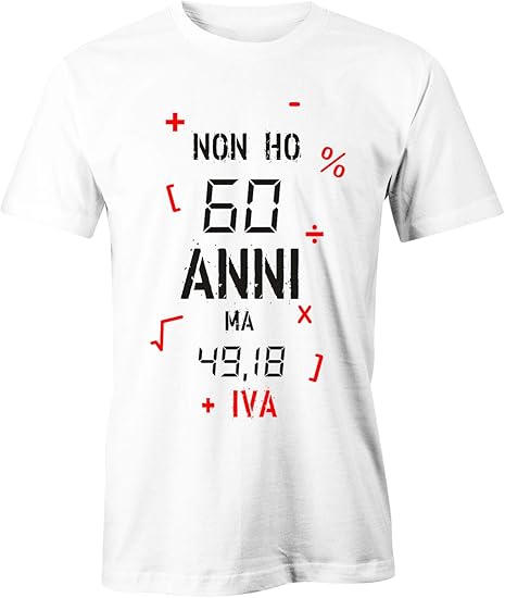 maglietta 60 anni