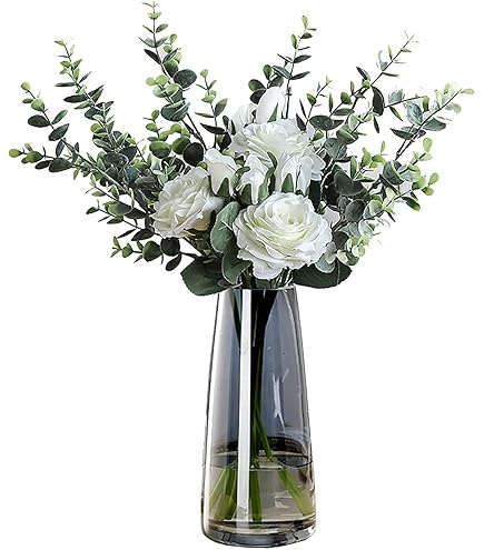 Amazon.com: TAOTAOOPK Moon Pattern Silver Glass Vase Modern