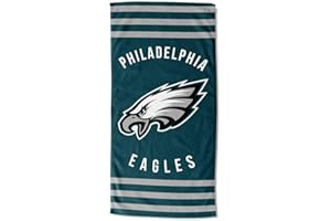 Northwest NFL Philadelphia Eagles Unisex-Adult Beach Towel, 30" x 60", Stripes