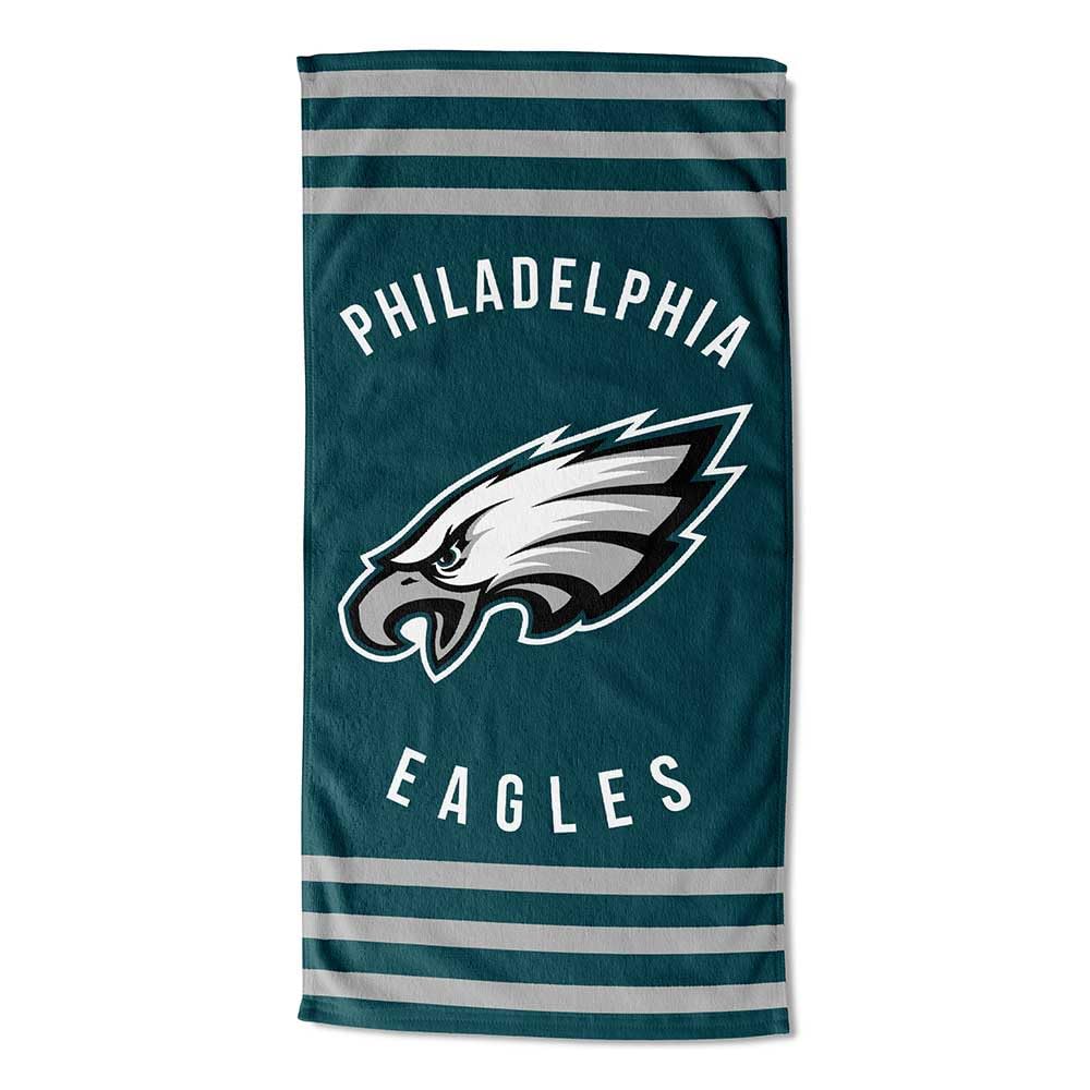 Northwest NFL Philadelphia Eagles Unisex-Adult Beach Towel, Cotton-Polyester Blend, 30" x 60", Stripes