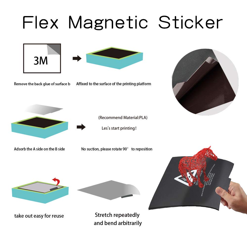 Tronxy 3d Printer Magnetic Hot Bed Sticker Ultra Flexible Removable 310x310 Build Surface For Xy 3 X3 Industrial Scientific 3d Printer Parts Accessories Cristap Pl