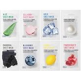 EUNYUL Purity Korean Collagen Face Mask for Skincare 8 Types x 1 Set Hydrating and Nourishing