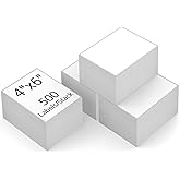 TgSmder 4" x 6" Direct Thermal Shipping Labels – White Self-Adhesive Labels Compatible with Zebra, Rollo, MUNBYN & Other Bluetooth Thermal Printers | 4 Stacks (500/Stack), Total 2000 Labels