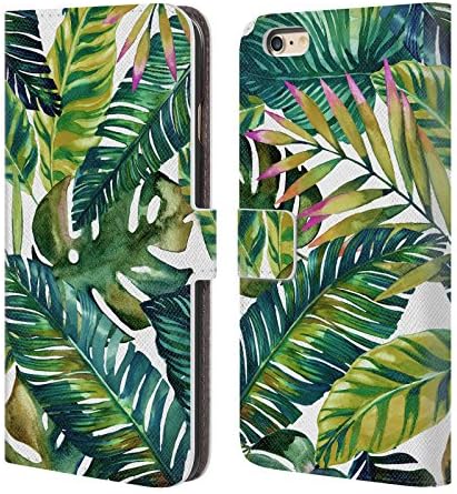 Official Mark Ashkenazi Tropical Leaves Banana Life Leather Book Wallet Case Cover For Apple iPhone 6 Plus / 6s Plus