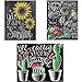 3 Pack DIY 5D Diamond Painting Kit Full Drill Painting Diamond Sticker Stitch Painting Sets New Style Blackboard Cute Newspaper Painting Novel Toys for Children(10inch x 12inch/25cm x 30cm)