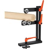 YUCHENGTECH Wood Lathe Steady Rest Lathe Tools L Type Woodworking Cast Iron Steady Rest Woodworking Lathe Center Frame with Three Adjustable Wheels Within 12in Woodworking Lathes
