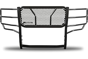 BLACK HORSE OFF ROAD Black Horse RUGGED Heavy Duty Grille Brush Bumper Guard Modular Black Compatible with 2019-2021 Chevrolet Silverado 1500 LD|2014-2018 Chevrolet Silverado 1500-RU-CHSI14-B