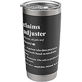 Claims Adjuster Funny Dictionary Definition Stainless Steel Insulated Tumbler