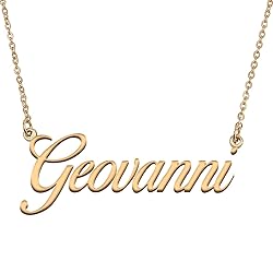 HUAN XUN Customized Custom Simple Any Name Necklace