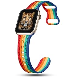 CreateGreat Sport Leopard Engraved Bands Compatible