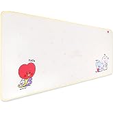 Hamee Non-Slip Desk Mat BT21 My Little Buddy Series - TATA KOYA RJ | Large 12" x 30" Gaming Mouse Pad with Non-Slip Rubber Base for Laptop, Keyboard &amp; Office Desk