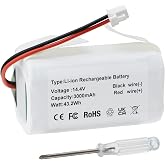 RVBAT85004 Battery Replacement for Shark AI Robot Vacuum AV251 AV250 AV2510 | RV2502 AV2501 AV2510S AV2501AE AV2510SXUS AV2511AE RV2502AOUS AV2510AOUS AV251WAXUS RV1401ZWUS RV1500ZXUS RVBAT850 RVBAT85005