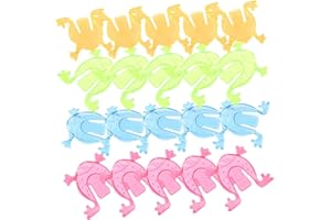 Outanaya 100pcs Jumping Frogs for Jump Educational Playthings Random Colors for Classroom Party Random Color