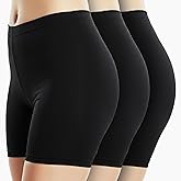 Emprella 3 Pack Slip Shorts for Women Under Dress Cotton Womens Biker Bike Short Pack Anti Chafing