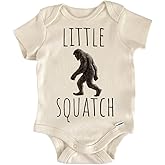 NOFO VIBES Bigfoot Sasquatch Baby Bodysuit – Funny Infant Outfit, Unisex Cotton Baby Clothes, Short Sleeve Newborn Bodysuit