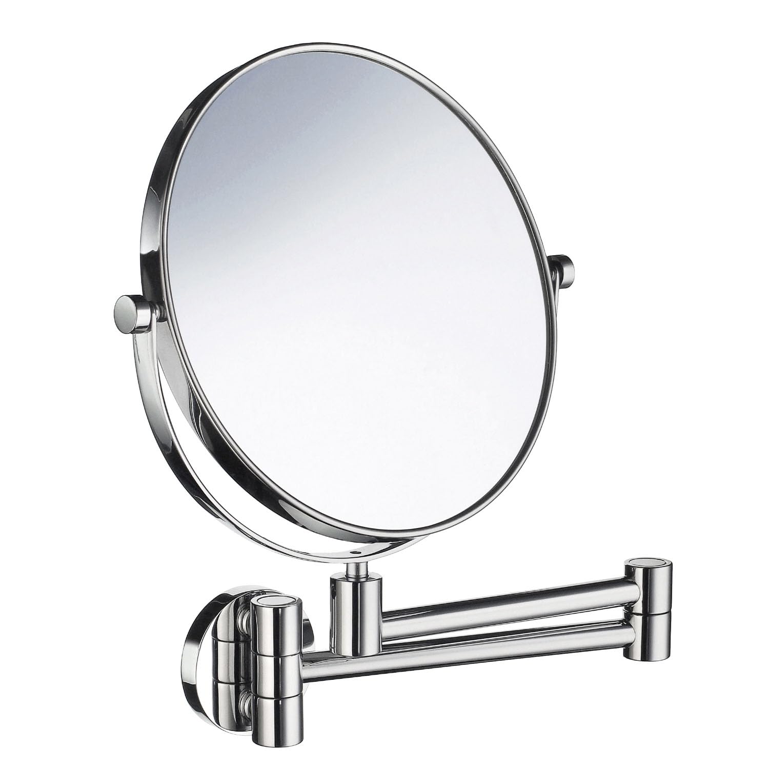 Smedbo FK445 Outline Shaving/Make-up Mirror with Swing Arm x7, Stainless-Steel, Polished Chrome, 33.5 x 23.5 x 4.8 cm, Silver