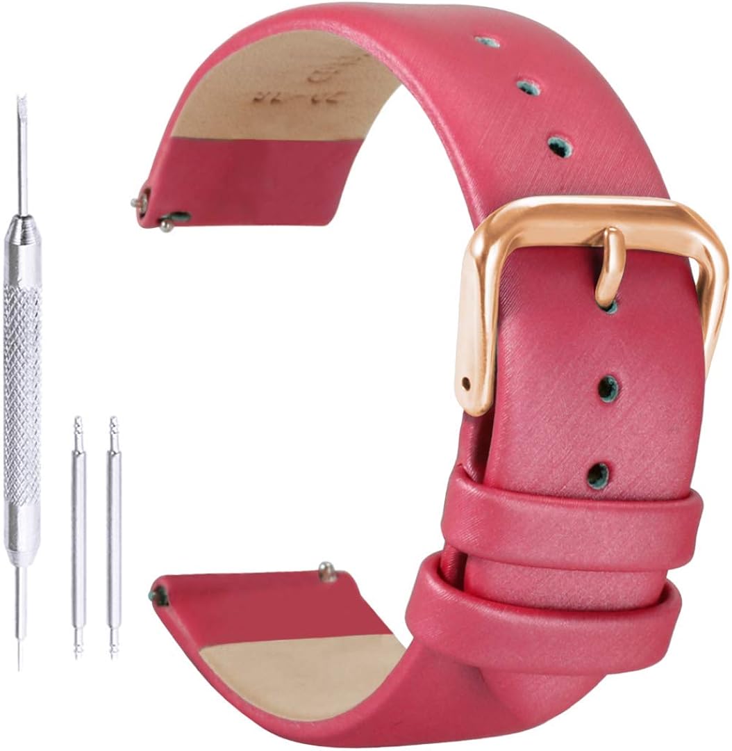 18mm Leather Watch Band Women Leather Watch Strap 18mm