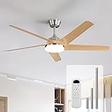 Sofucor 52 Inch Ceiling Fans with Lights and Remote