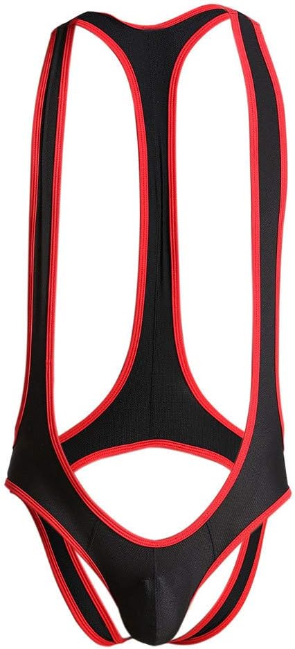 COOLLL One Piece Men's Mankini Thong Swimsuit Underwear Fancy Dress Wrestling Singlet Bodysuit Jumpsuit Costume Bikini Sex Cosplay Clothing