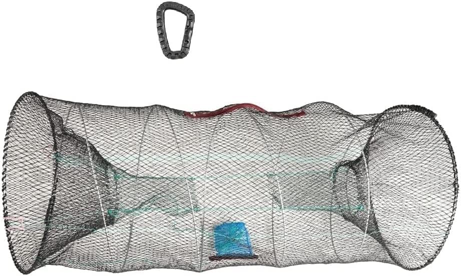 Jenzi Aalreuse Bait Fish Trap XXL 90 x 40 x 40 cm Foldable Small Transport Size + Free Carabiner