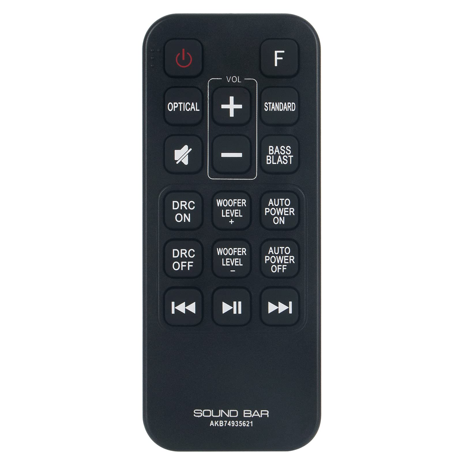 VINABTY AKB74935621 Replacement Remote Control Compatible with LG soundbar SJ2 SJ2.AEUSLLK SJ2.DEUSLLK sub COV33552424