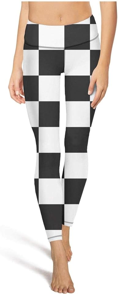 checkered yoga pants