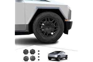 Elecfresh 4PCS Full Coverage Wheel Center Hub Caps Cover for Tesla Cybertruck 2024 Wheel Caps for Cybertruck Accessories
