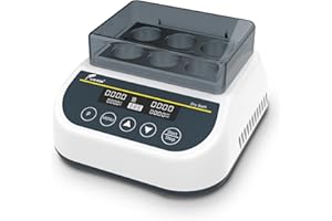LAB FISH LABFISH Heating Digital Dry Bath Incubator Laboratory Thermostatic Heater,Programmable Timer | Dry Block Incubator with 50ml*6 Centrifuge Tubes Block