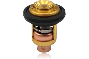 FOXSTAR 6E5-12411 Outboard Motors Engine Thermostat, Coolant Thermostat, Fit for Yamaha 2-Stroke 3HP 15HP 25HP 30HP 40HP - 250HP, Replace 6E5-12411-10-00 / 6E5-12411-20-00 / 6E5-12411-30-00