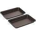 iDesign Decorative Countertop Vanity Tray Organizer for Bathroom, Bedroom, Closet, Entryway, Set of 2, 9.7" x 6.3" x 1", Bronze