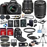 Nikon D5200 DSLR Camera Bundle with Lens, Filter & Accessories (16 Items) - International Version