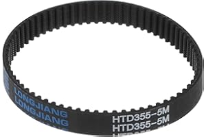 uxcell HTD5M-355 Rubber Timing Belt 71 Teeth Closed Loop Pulley Timing Belt 15mm Width, 355mm Pitch Length Synchronous Belt