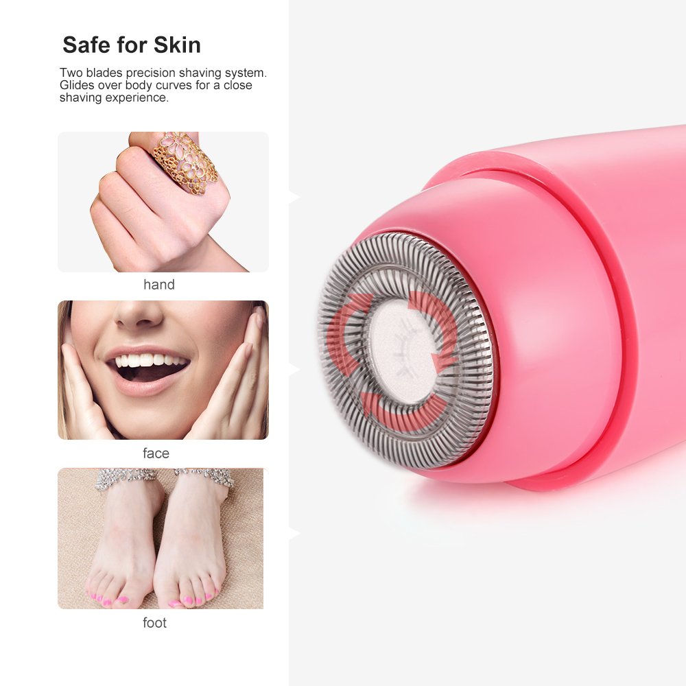 TOUCHBeauty Bikini Trimmer 2 in 1 Women Hair Shaver Removal Electric Razor for Wet and Dry Shaving, Great for Body Face Bikini Arm Areas TB-1653