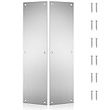 Haiabei 2 Pcs Push Door Plate 15x3.5" Stainless