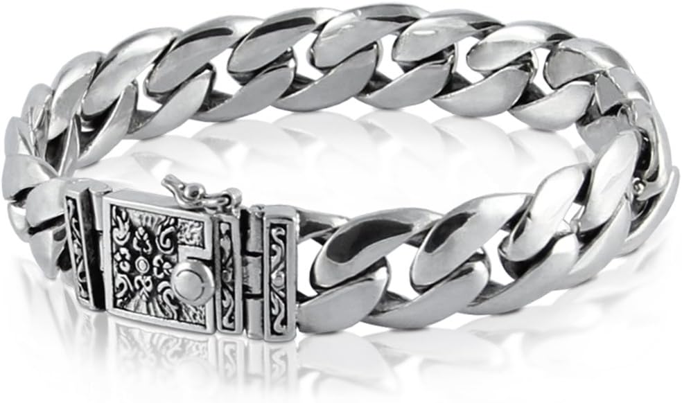 VY JEWELRY Solid 925 Sterling Silver Bracelet for Men AllSizes