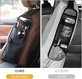 URAQT Upgrade Section Organizer Car Seat Storage Bag 3 Pockets Black view 6
