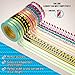 14 Rolls of Premium Washi Tape | 5MM Wide x 10M Long Skinny & Decorative Japanese Style Tape | Supplies & Accessories for Planners, Journals, Arts & Crafts| Includes 10 Fine Tip Colored Pens