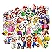100pcs Super Mario Cartoon Stickers for Laptop Stickers Motorcycle Bicycle Skateboard Luggage Decal Graffiti Patches Waterproof Stickers for [No-Duplicate Sticker Pack]
