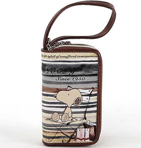 Amazon Snoopy スヌーピー キーケース 椅子に座るスヌーピー 小銭入れ付き 手持ち用紐付き レディース Ki Be Snoopy キーケース