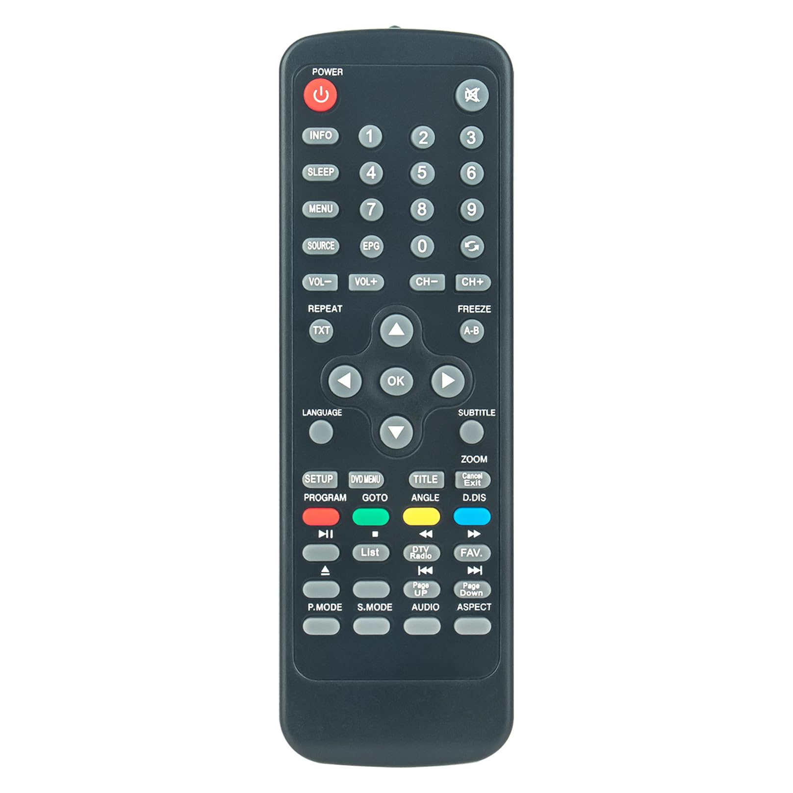 ALLIMITY Remote Control Replacement fit for Alba TV AMKDVD19S AMKDVD19R AELKDVD1988 AMKDVD22S AMKDVD19W AELKDVD2288 AMKDVD19 AMKDVD22