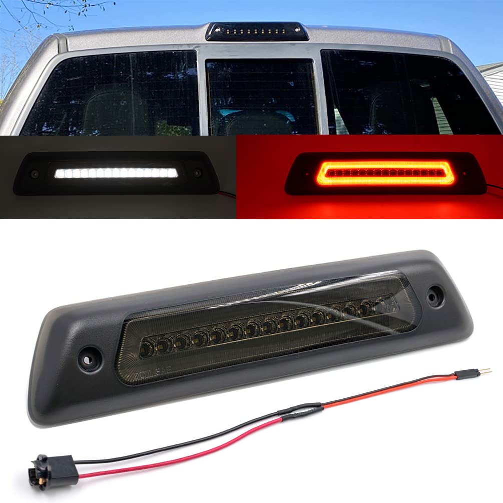 Photo 1 of F150 Third Brake Lights for Ford F150 Raptor 2009 2010 2011 2012 2013 2014 Raptor Red LED 3rd Brake Lights White LED Reverse Lights/Roof Cargo Fog Running Lights Smoked Lens