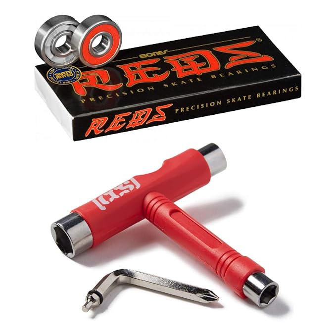 Bones Reds Bearings with CCS Skateboard Tool Review