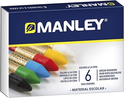 Manley 106 - Ceras, 6 unidades, multicolor: Amazon.es: Oficina y papelería