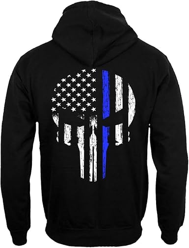 punisher police hoodie