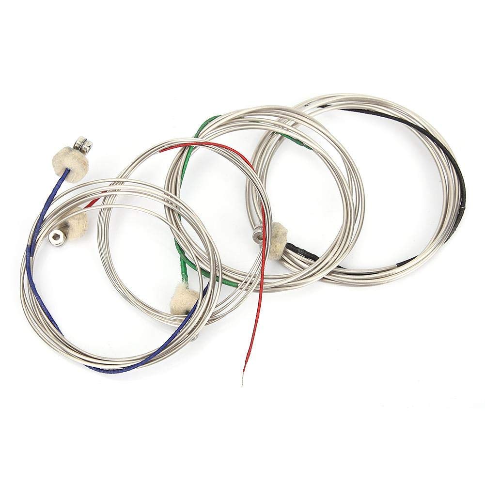 Alomejor Cello Strings Full Set Steel Rope Core Universal Professional Grade Durable Violoncello Instrument Accessories Parts