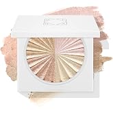 OFRA Pressed Powder Highlighter - Face Makeup | All of the Lights - 4 Shades in 1 Pan | Pearl Shimmer Liquid-To-Baked Powder Highlighter | Refillable Pan | Cruelty-Free Beauty Essential | 7g